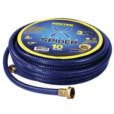 SURTEK Spider garden hose with metallic connector 3/4in 25m reel M34S25